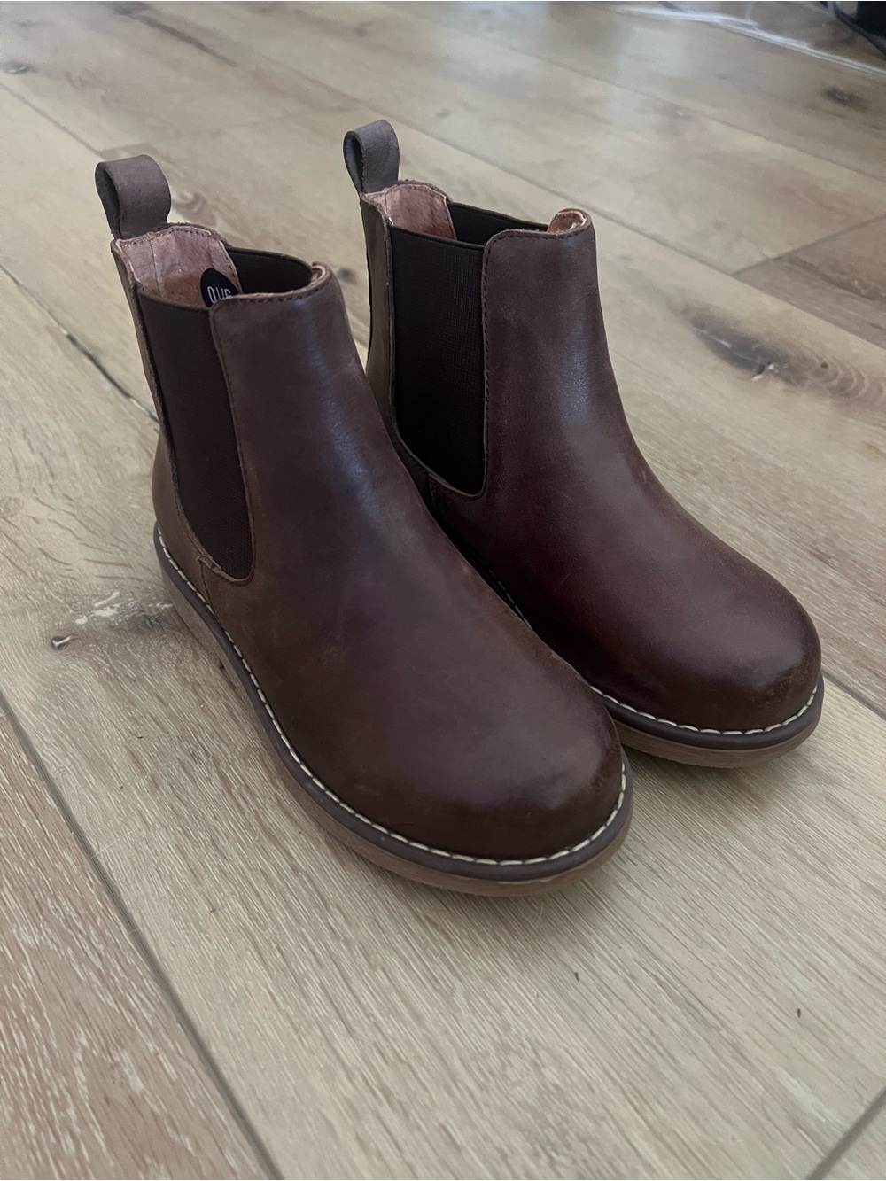 Children's Brown Chelsea Boots with Elastic Side Panels